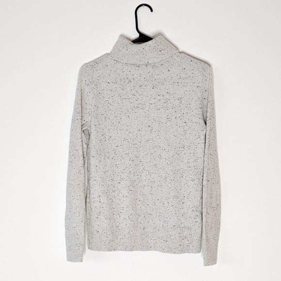 Lands End 100% Cashmere Turtleneck Sweater, gray XS - Picture 3 of 6